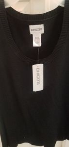 Chico's black tank NWT